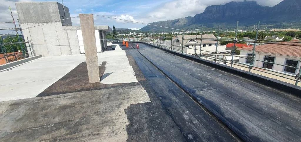 Exposed Concrete Roofs waterproofing project in Claremont, Cape Town