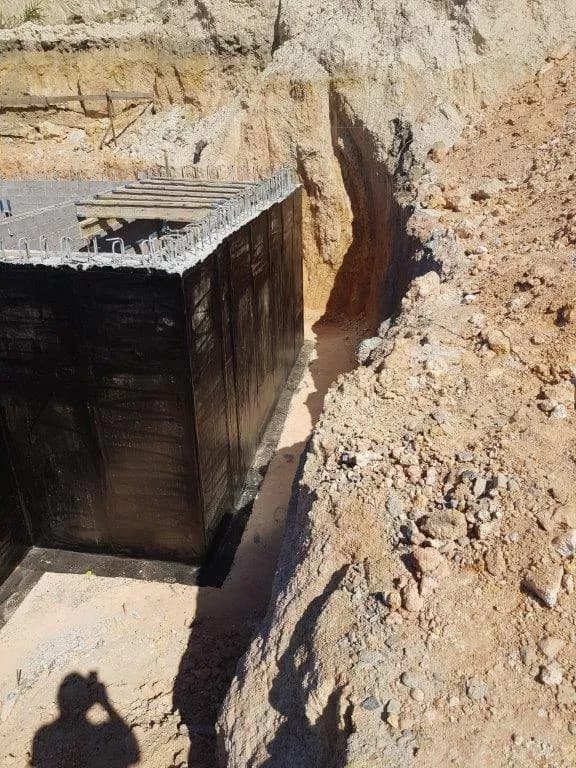Retaining Walls waterproofing project in Tokai, Cape Town